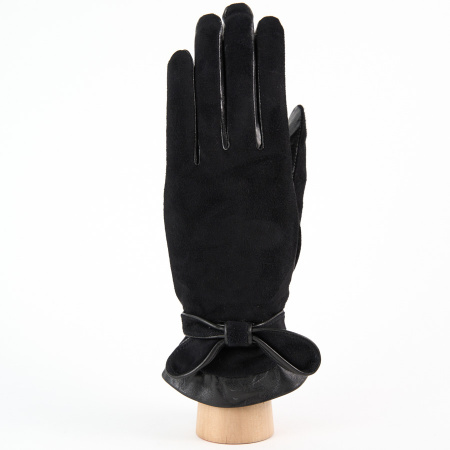 Перчатки женские HARMON MODA комбинированные из натуральной кожи и замши 1010HM