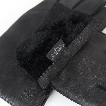 Перчатки мужские HARMON MODA зимние из натуральной кожи оленя 5035HM