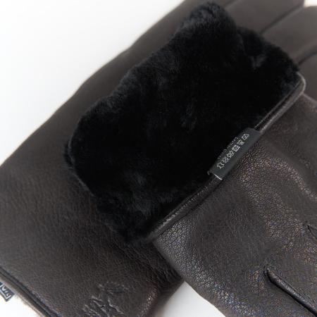 Перчатки мужские HARMON MODA зимние из натуральной кожи оленя 5034HM