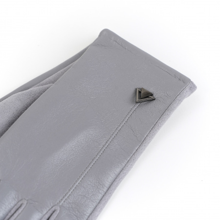 Перчатки женские BERRAMODE из искусственной замши и экокожи 1073BE